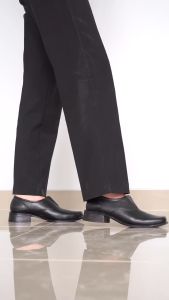 Sepatu Pantofel Wanita Heels Formal Kulit  Untuk Kerja Kantor Katryn V012 Hitam