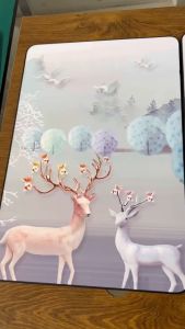 1เซ็ท3รูป รูปภาพติดผนัง ภาพวาดตกแต่งบ้าน พร้อมกรอบ ภาพติดผนัง รูปติดผนัง ภาพแต่งบ้าน ภาพใบไม้ ภาพเเต่งบ้าน