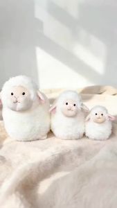 Đáng Yêu Lông Tơ Màu Trắng Thịt Cừu Sang Trọng Đồ Chơi Búp Bê Nhồi Bông Mềm Ôm Gối 20-45Cm Chất Lượng Cao Cấp Cừu Người Bạn Đồng Hành Cho Trẻ Em Quà Tặng Sinh Nhật
