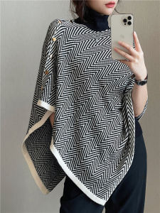 Multi-Functionalฤดูใบไม้ร่วงฤดูหนาวลายถักผ้าพันคอผ้าคลุมไหล่หนาคอสําหรับผู้หญิงเครื่องปรับอากาศห้องใช้