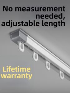 Silent Aluminum Top-Side Installation Curtain Track