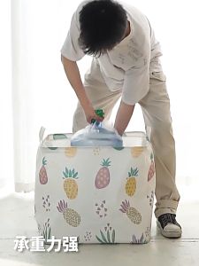 Laundry Basket Extra Large Collapsible Rectangle Foldable Bin Waterproof Drawstring Laundry Basket 收纳袋防尘袋