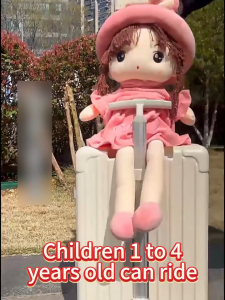 MITSOSA Kids Luggage Ride On Suitcase 2-in-1 Childrens Suitcase 20" Lazy Front-open Travel Luggage