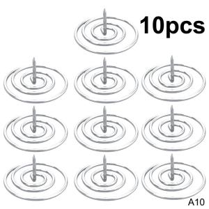 2/5/10pcs Stainless Steel Moxa Stick Holders With Spiral Base Heat Resistant Perfect For Home Aromatherapy Moxibustion Use