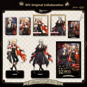 Genshin Impact KFC Collaborative Alhaitham Kavile Card Acrylic Color Transparent Double Flash Badge Collectible Item