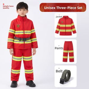MINGZHUO | Childrens Day Firefighter Costume Set