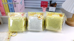 Mainan Anti Setres Squishy Mousse Cotton Toast Mainan Remas Sticky Slow Rising