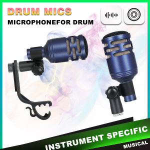 Blue Microphone Drum Kit Condenser Mic Kit USB Studio Recording Dynamic Mic Stand Pop Filter And Mic Boom Arm Included
