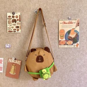 2024 Winter New Arrival Plush Crossbody Bag Little Girl Ugly and Cute Kappabala Shoulder Bag Baby Change and Phone Backpack