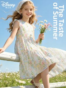 Disney | New Cotton Floral Design Princess Dress for Kids