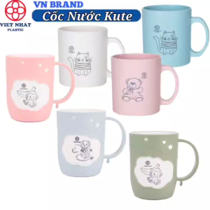Ly  Cốc Uống Nước Siêu Dễ Thương Cứng Bền Nhựa VIỆT NHẬT An Toàn & Tiện Dụng 6263/6233
