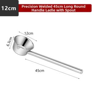 TEKANAI | Stainless Steel Thick Long and Short Handle Soup Spoon