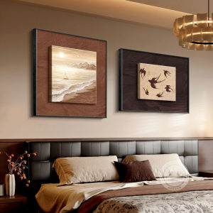 RUIBAHAO | Vintage French Ocean Themed Wall Art Creative Bed Headboard Decor