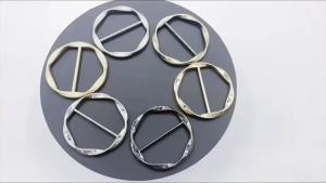 5pcs Scarf Ring Clip T-Shirt Collar Clip Womens Fashionable Metal Circular Buckle Clothing Wrap Fastener