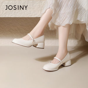 Josiny | French Style Mary Jane Shoes Red