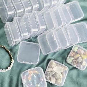 Quality New Multiple Sizes Thickened Transparent Plastic Storage Box Small Item Small Portable Storage Box Transparent Storage