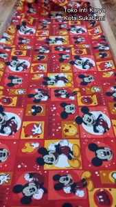 Bantal Guling Resleting Obras Mickey Mouse Katun Import Halus Lembut