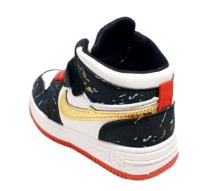 SEPATU SEKOLAH ANAK IMPORT SNEAKERS ANAK LAKI-LAKI HITAM