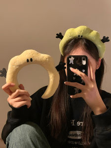 XINDONGXINGQIU | Cute and Playful Velvety Headband Women Autumn Winter Use for Face Washing Mask Application 1pc