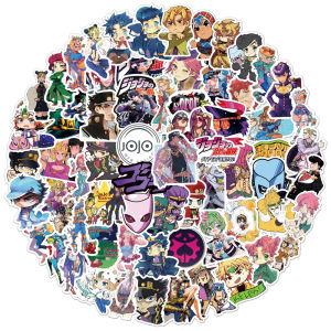 50pcs/100pcs Japanese Anime JOJOs Wonderful Adventure Graffiti Stickers Luggage Laptop Waterproof Stickers Kids Toys