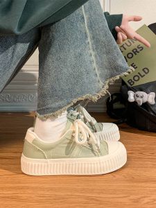 Original Mint Wave Canvas Shoes Womens Casual Low Top Cross Buckle Fashion Youth Rubber Outsole Retro Style Fall 2025 New Model