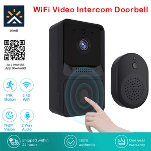 WiFi Video Doorbell Camera Digital Ring Connect Wireless Security Intercom Outdoor Eye Peephole Smart Home Voice Phone Door Bell