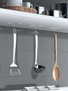 ตะขอใส ตะขอติดผนัง ตะขออเนกประสงค์ ติดกำแพง ติดเพดาน ตะขอสีใส พร้อมส่ง รับน้ำหนักมากถึง20kg ตะขอกันน้ำ ไม่ต้องเจาะ