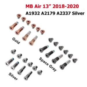 Complete Bottom Case Screw Set Silver Gold Space Gray Replacement Repair Parts Suitable for MacBook Air 13" A1932 A2179 A2337