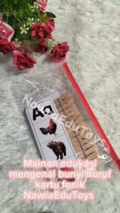 Mainan Edukasi Mengenal BUNYI HURUF Kartu Fonik