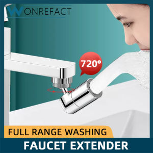 Universal Splash Filter Faucet 720° Rotate Water Outlet Faucet Innovative Wash Basin Tap Extender Adap