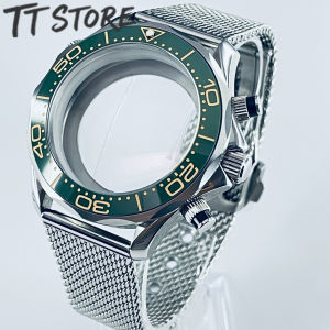 41mm Stainless Steel Watch Case Sapphire Crystal Modified Watch Housing Fit VK63 VK64 Movement