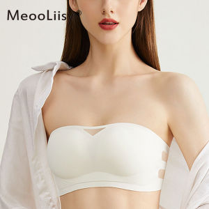 MeooLiisy Invisible Strapless Non-slip Tube Top Womens Bra Thin Cup Push Up Beauty Back Underwear Seamless Comfortable