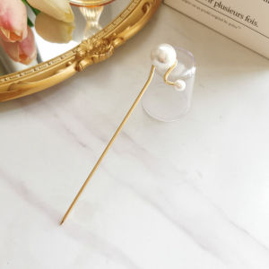 Modern Simple Pearl Hairpin Elegant Hair Accessories Fresh out Alloy Geometric Hairpins Popular Hair Accessories
