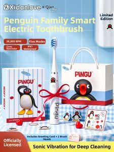 Xidanyinxiang | Bộ Quà Tặng Bàn Chải Đánh Răng Điện Pingu Penguin