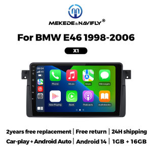 Intelligent Car Radio Systems For BMW E46 M3 X5 1998-2006 CarPlay Android Auto Multimedia Player Navigation GPS Autoradio Stereo