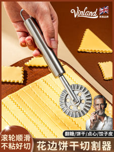 Stainless Steel Baking Tool Cookie Cutter Rolling Knife Edge Flower Pattern Cutter Baking Specialty Equipment Kitchen Tool