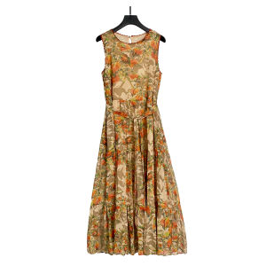 NASANYUE | Fashionable Retro Floral Print Dress