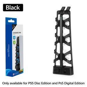 For PS5 Both Disc/Digital Editions Cooling Fan with LED Light for PS5 Both Disc/ Digital Editions Gaming Accessorie Cooling Syst