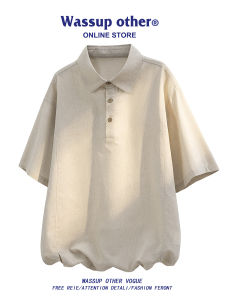 American Retro High-end Fashion Casual Short Sleeve Polo Shirt