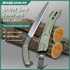 BAOLIAN Hand Saw  Japanese Style Saw Tree Sawing Tool  Garden Logging Tool  Woodworking Saw  Household Small Handheld Tool