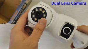 HD Dual Lens 4MP CCTV Camera WiFi Wireless Outdoor E27 Bulb Color & IR Night Vision Bulb CCTV Security Home
