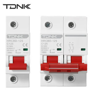 TDNK HRCBD-125 DC Circuit Breaker 1P 2P 80A 100A 125A MCB Air Switch for Solar PV System Overload And Short Circuit Protection