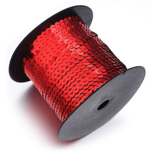 100 Yards Round Flat Sequins Shiny Color Paillettes Strings for Sewing Accessories Wedding Crafts DIY Clothing Party Decoration