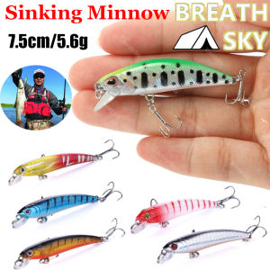 Sinking Minnow Fishing Lure Jigging Lure Fish Bait Fishing Gear SwimBait 7.5cm/5.6g