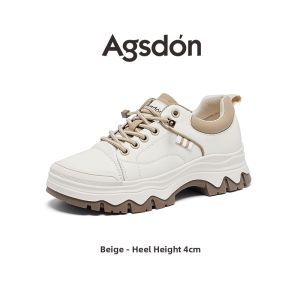 Agsdon | Womens Platform Fleece-lined Casual Sneakers