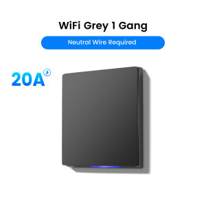 GIRIER Tuya Smart Water Heater Switch ZigBee/WiFi 20A Push Button Switch for AC/Fan Neutral Wire Required Works Alexa Hey Google