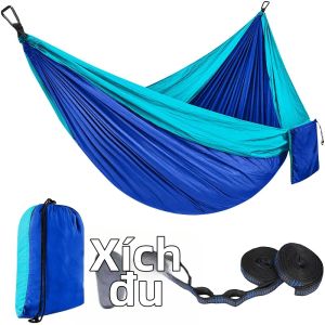OLOEY | Vải Dù Ngoài Trời Vải Dù Võng Cho Hai Người Xích Đu Nhẹ Thoáng Khí Để Đi Du Lịch Leo Núi Giải Trí Sử Dụng Cũi Cắm Trại