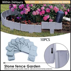 20 pieces/25cm garden fence decoration detachable fence outdoor plastic lawn fence courtyard garden landscape