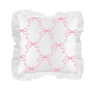 BUYNOW 1pc 2pcs/set Pink Bow White Lace Pillowcase Cute College Style Bow Pillow Decor GirlsApartment Bedroom Bed Sofa Decor