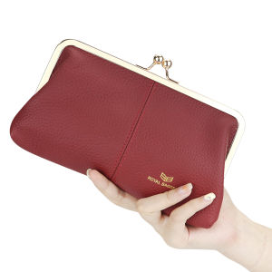 Smart King RFID Kiss Lock Wallet: A Solid Color Multi-card Slots Card Holder